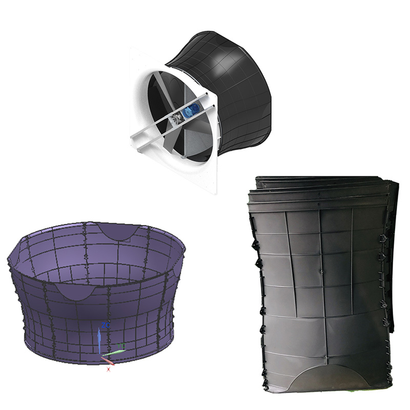 Molde de cone de ventilador industrial